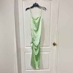 green emerald velvet dress Zara The Angel Prairie Floral Midi Dress Blogger Favorite M  Finds For You